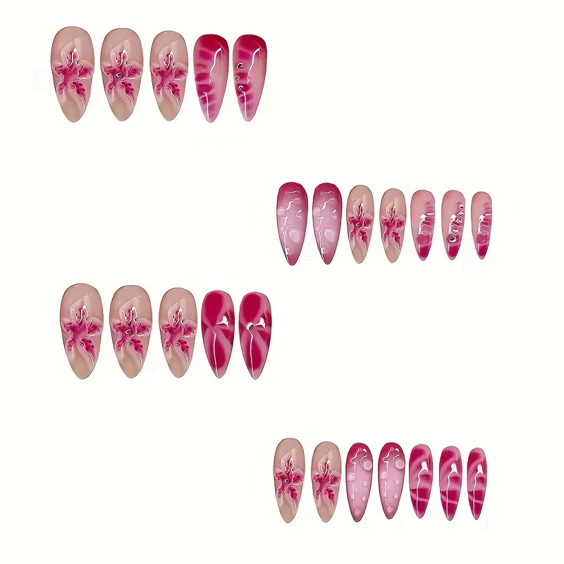 Elegantes Stiletto Nagelkunst Set Karnz