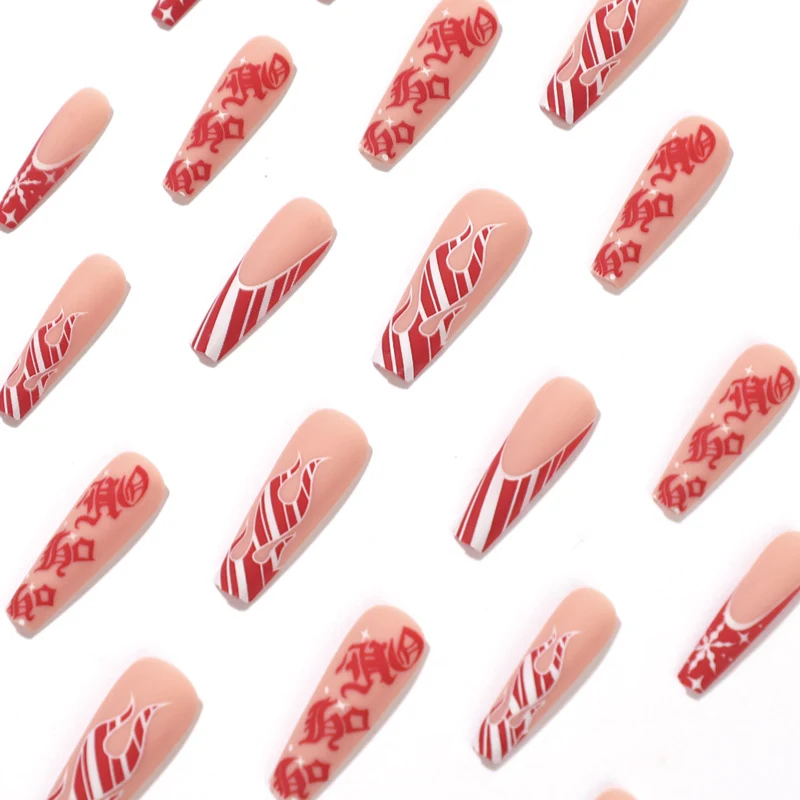 Artistic nail extensions in festive design Stornfield