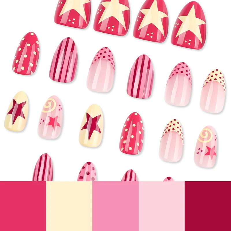 Creative and colorful nail art Stornfield