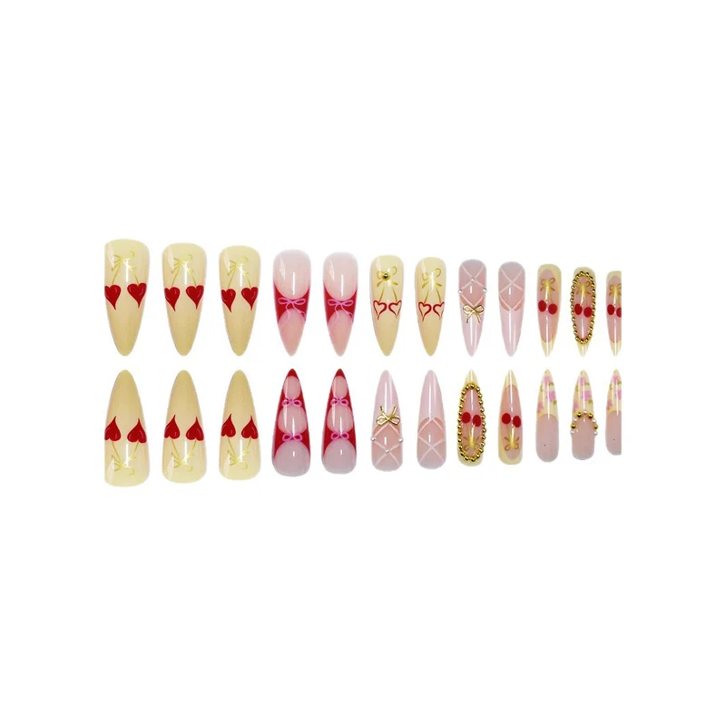 Dekorative Glam Nagelkunst Extensions Karnz