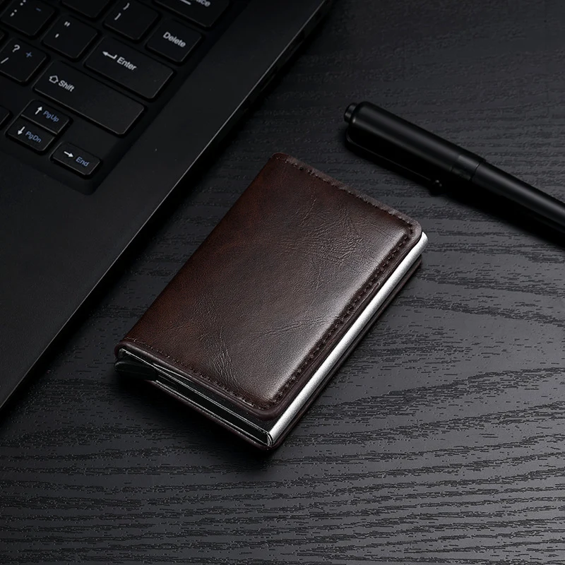 Premium Leather Business Card Holder Stornfield