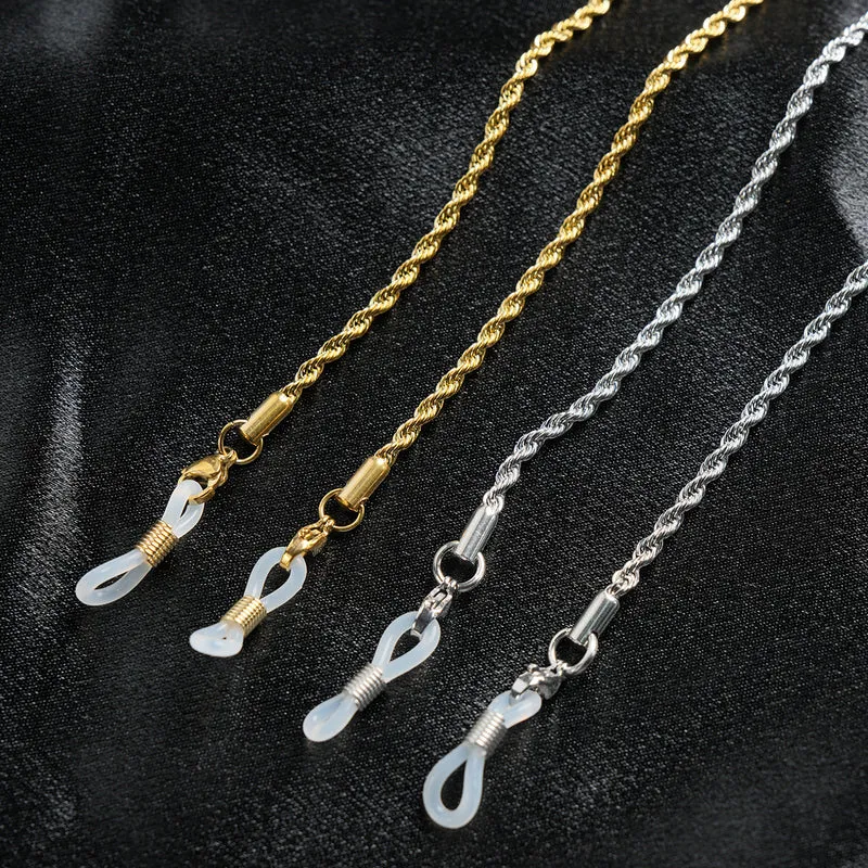 Twisted Metallic Eyewear Chain Stornfield