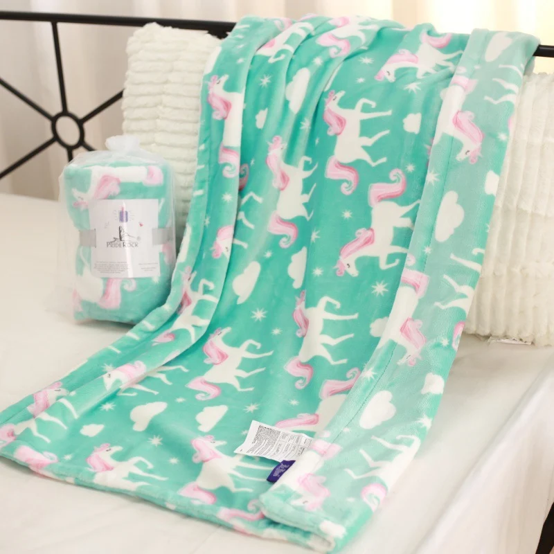 Playful Animal-Themed Plush Throw Blanket