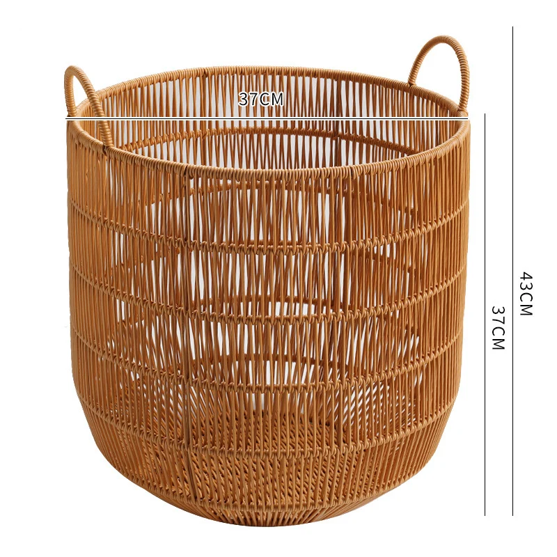 Woven Storage Basket with Handles Stornfield