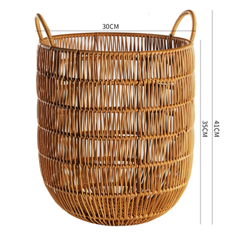 Woven Storage Basket with Handles Stornfield
