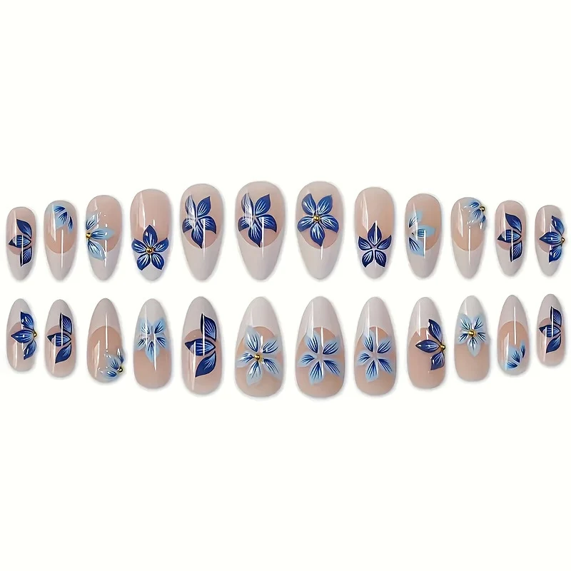 Dekorative florale Acryl-Nagelverlängerungen Karnz