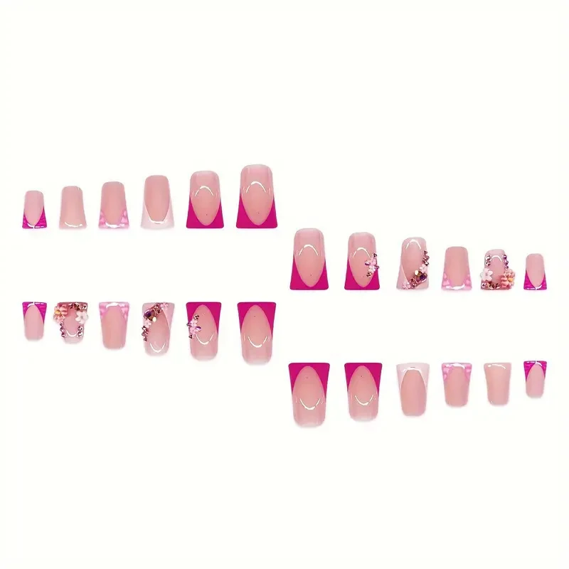 Dekorative florale Acryl-Nagelkunstverlängerungen Karnz