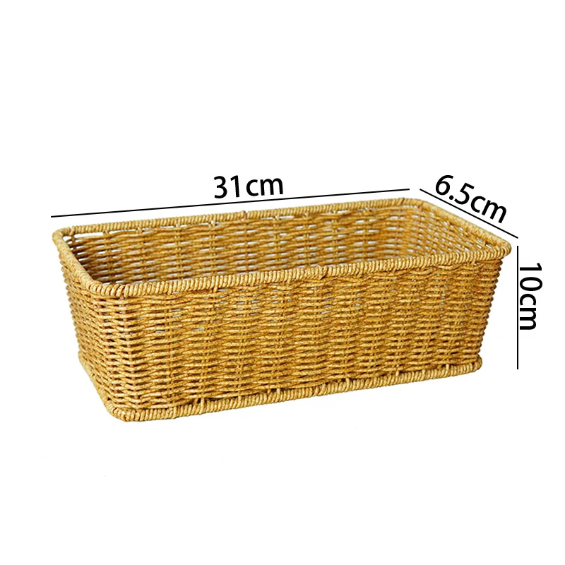 Versatile Woven Rectangular Storage Basket Stornfield