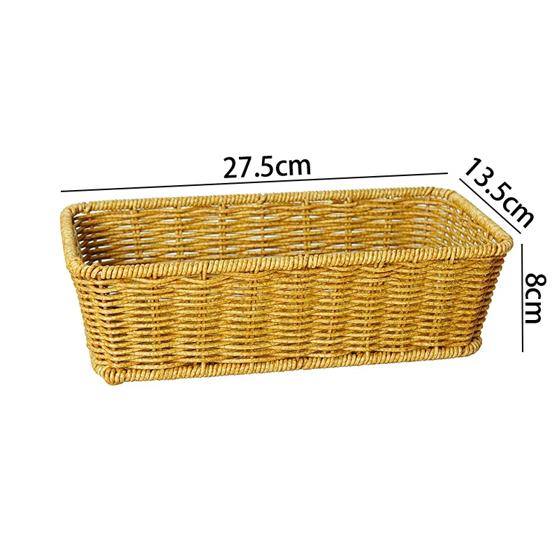 Versatile Woven Rectangular Storage Basket Stornfield