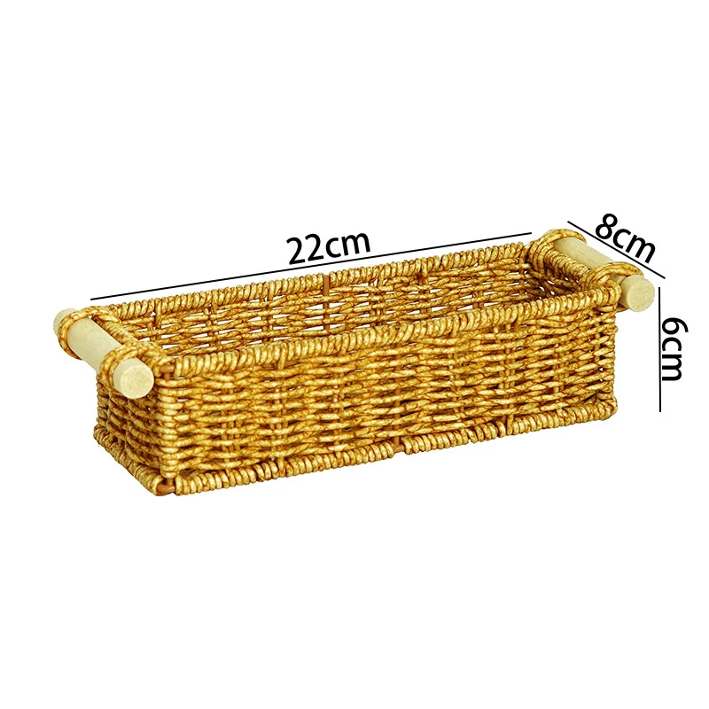 Versatile Woven Rectangular Storage Basket Stornfield