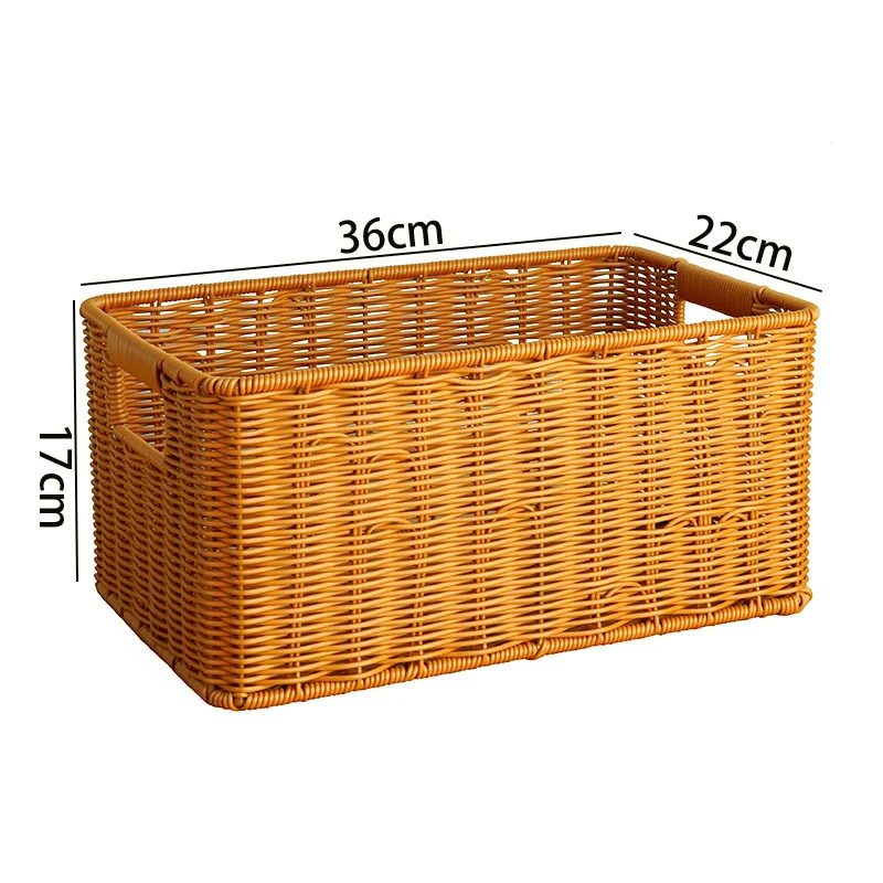 Versatile Rectangle Woven Storage Basket Stornfield
