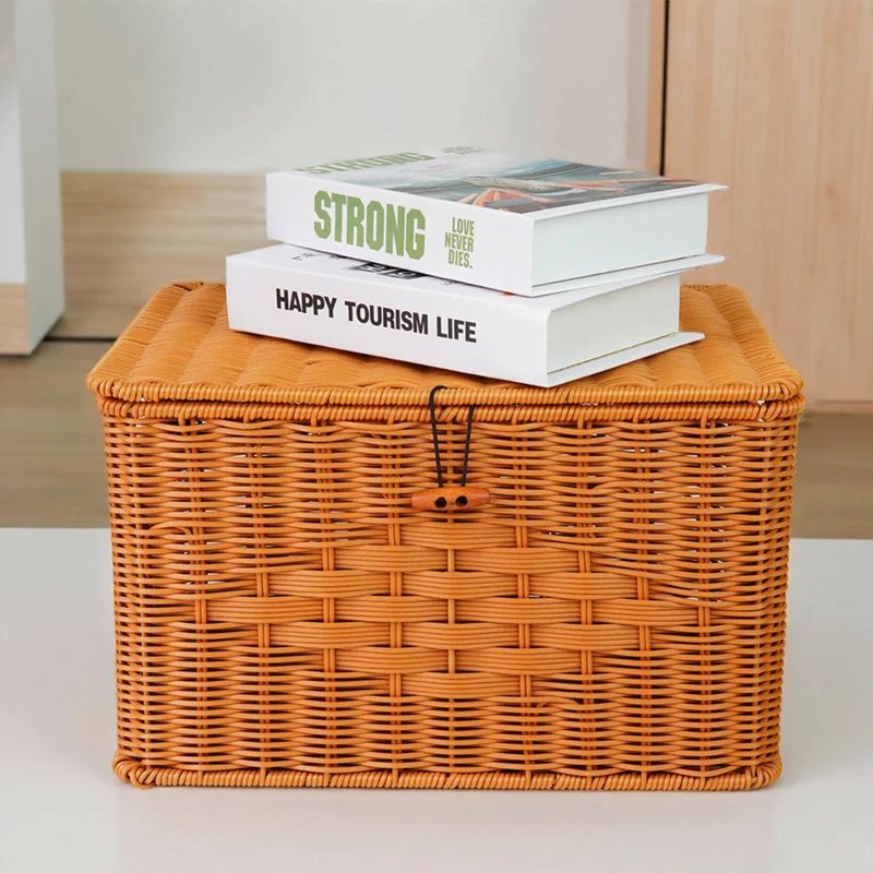 Versatile Natural Woven Storage Chest Stornfield