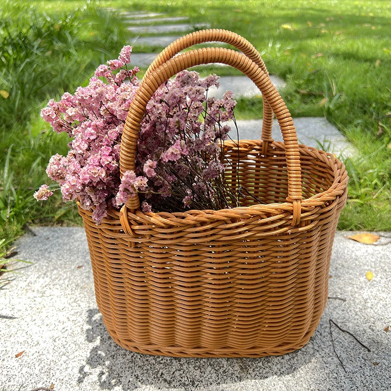 Stylish Handwoven Wicker Picnic Basket Stornfield