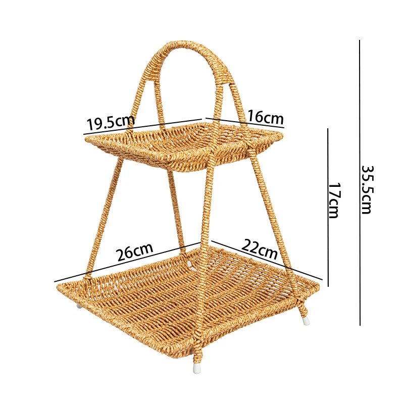 Decorative Woven Serving Tray Stornfield