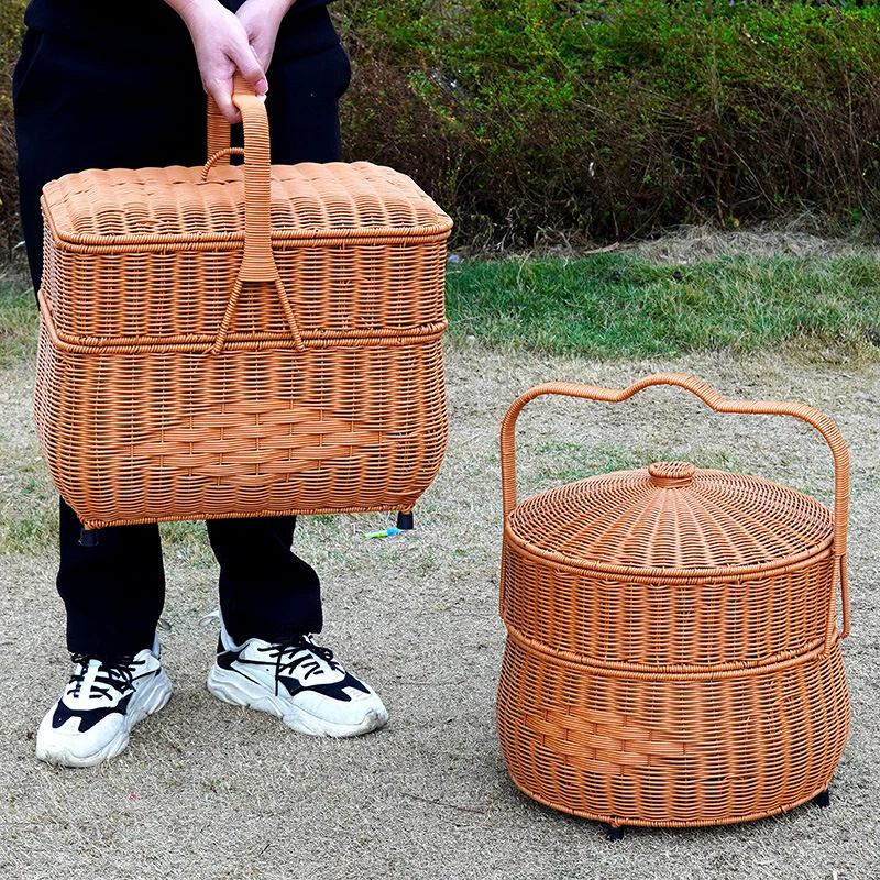 Decorative Wicker Storage Container Stornfield