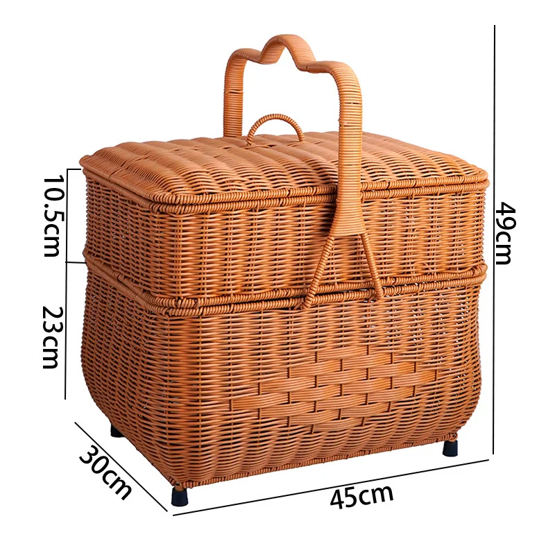 Decorative Wicker Storage Container Stornfield