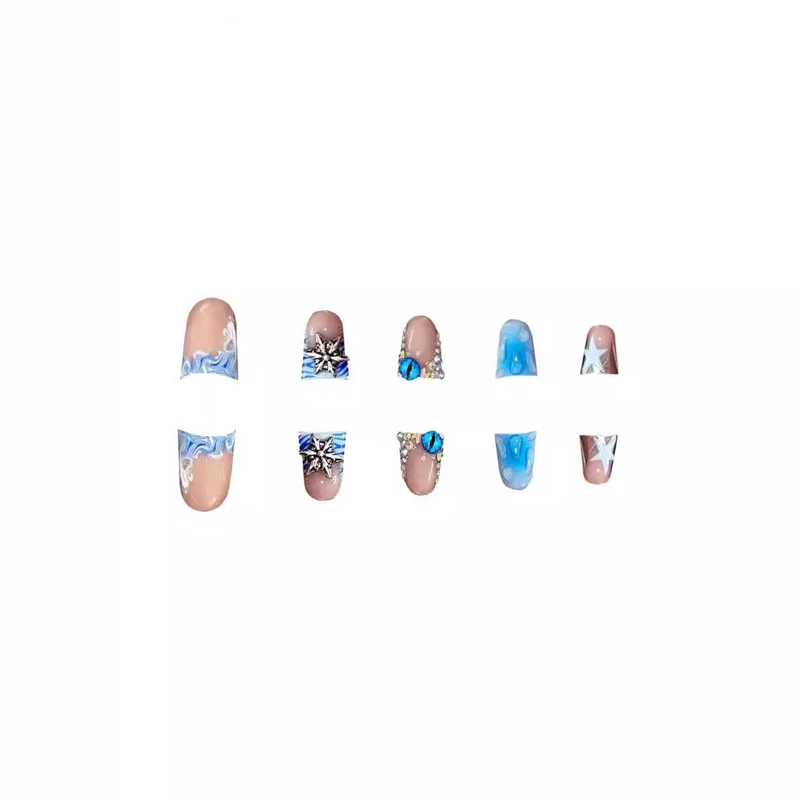 Künstlerisches Gel-Nagelkunst-Design Karnz