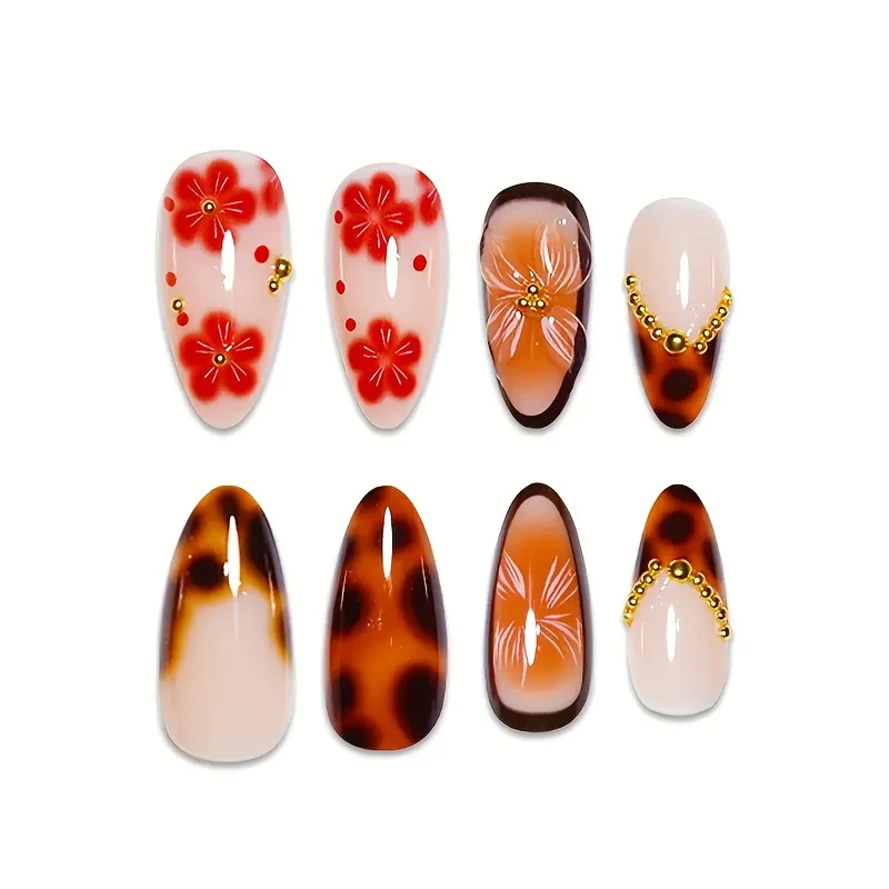 Künstlerisches Gel Florale Nagelverlängerungen Karnz