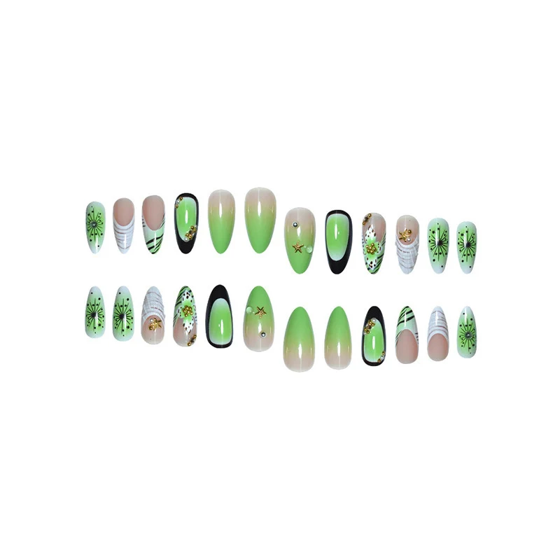 Künstlerische florale Muschel-Design Nagelverstärkungen Karnz