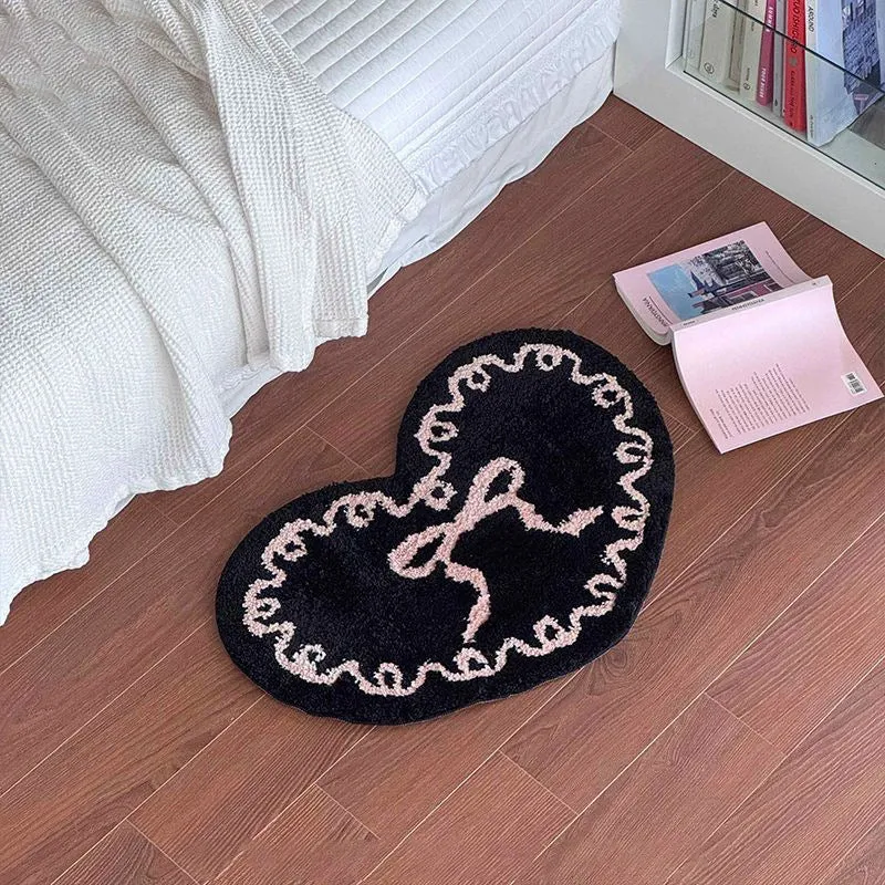 Decorative Heart-Shaped Rug