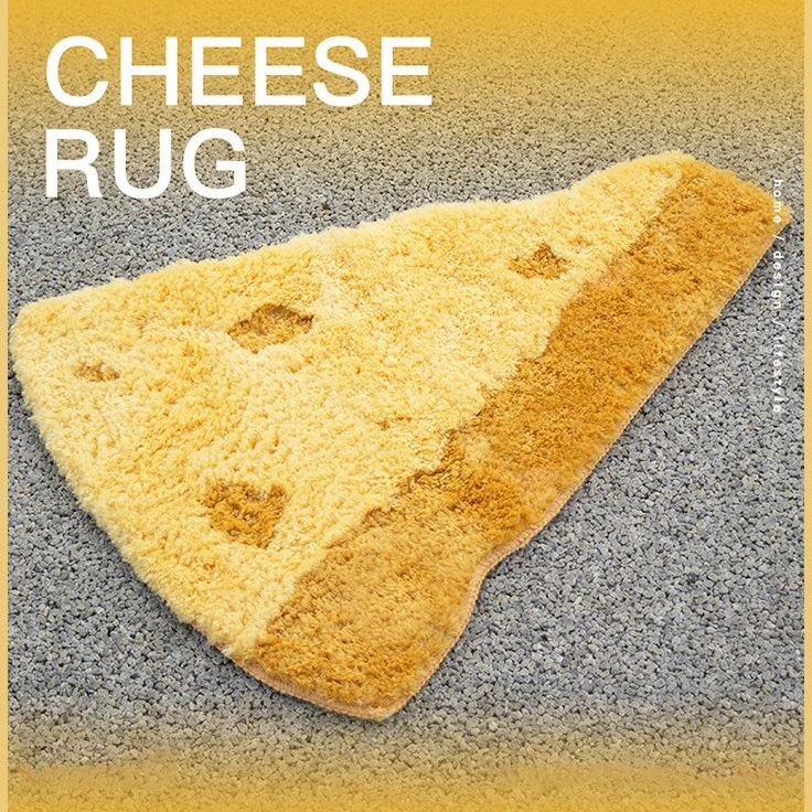 Decorative Cheese Shaped Rug