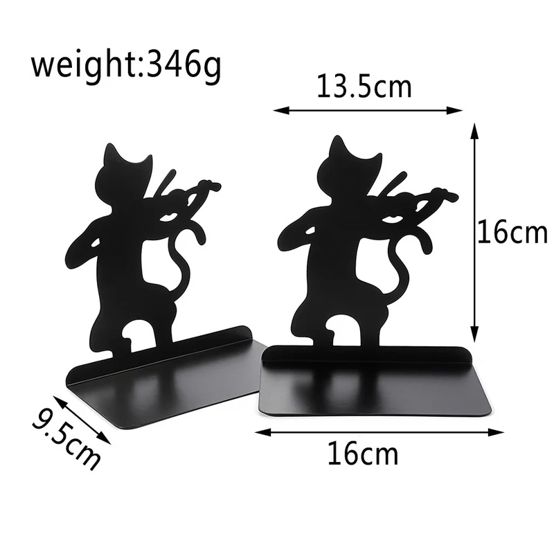 Kat Silhouette dekorative Buchstützen