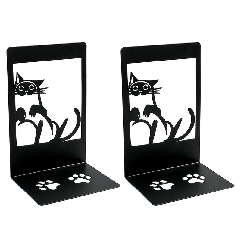 Kat Silhouette dekorative Buchstützen
