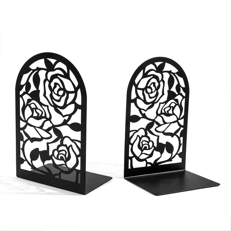Künstlerisches Blumenbuchstützen-Set