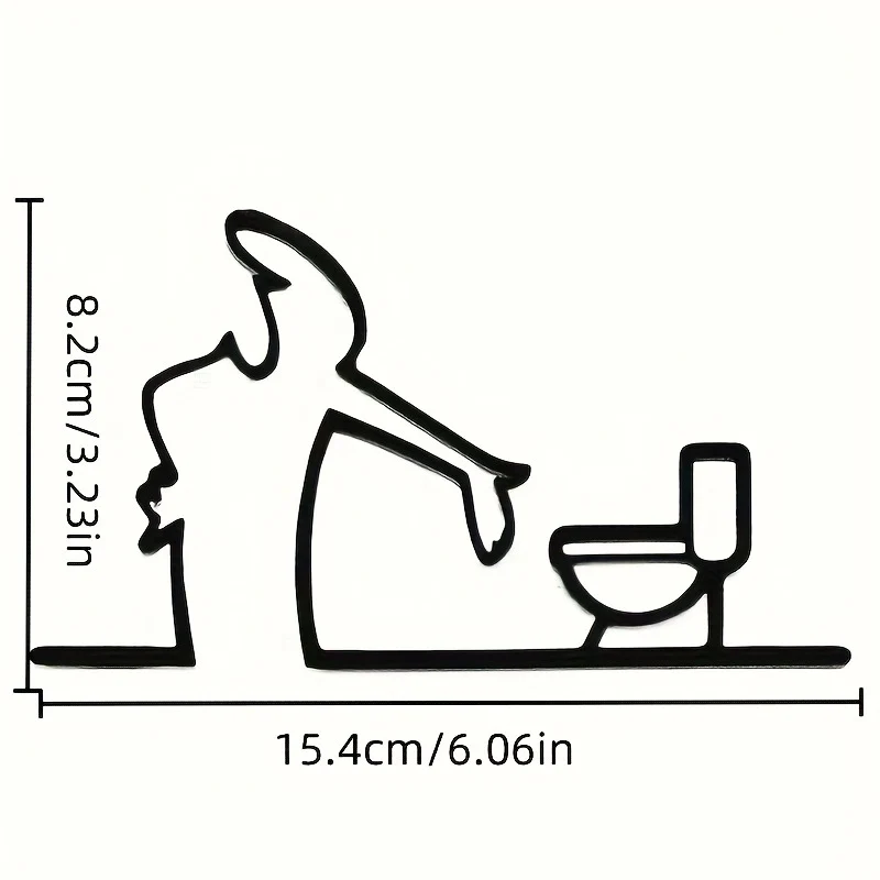 Lustige Toilettenhumor Wanddekoration