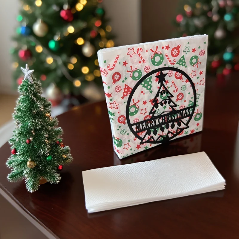 Dekorativer Weihnachtsserviettenhalter