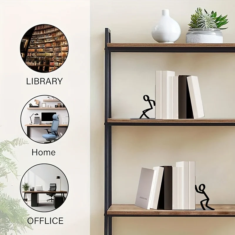 Dekorative Buchstützen mit verspieltem Figuren-Design
