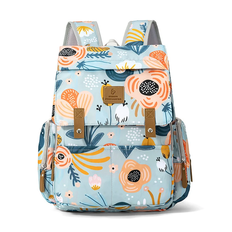 Playful Patterned Multi-Compartment Backpack Stornfield