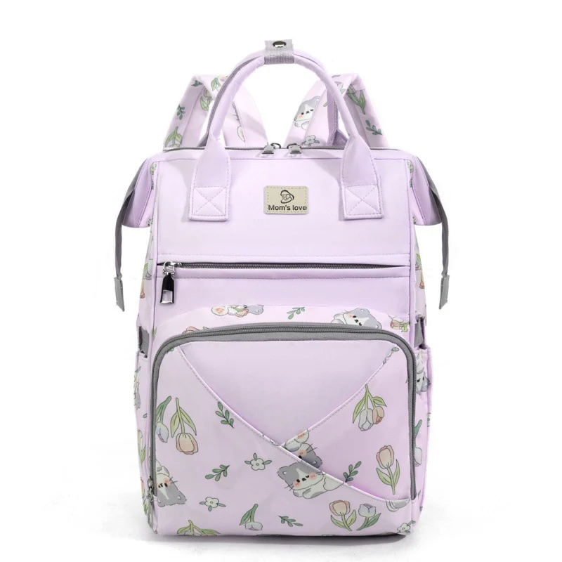 Playful Floral Print Diaper Backpack Stornfield