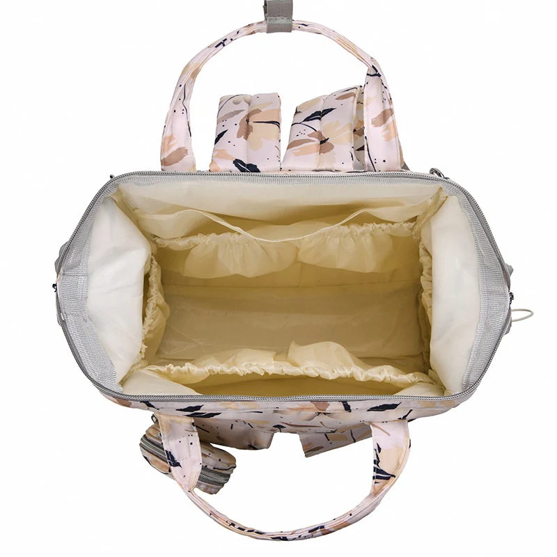 Floral Print Multi-Pocket Diaper Backpack Stornfield