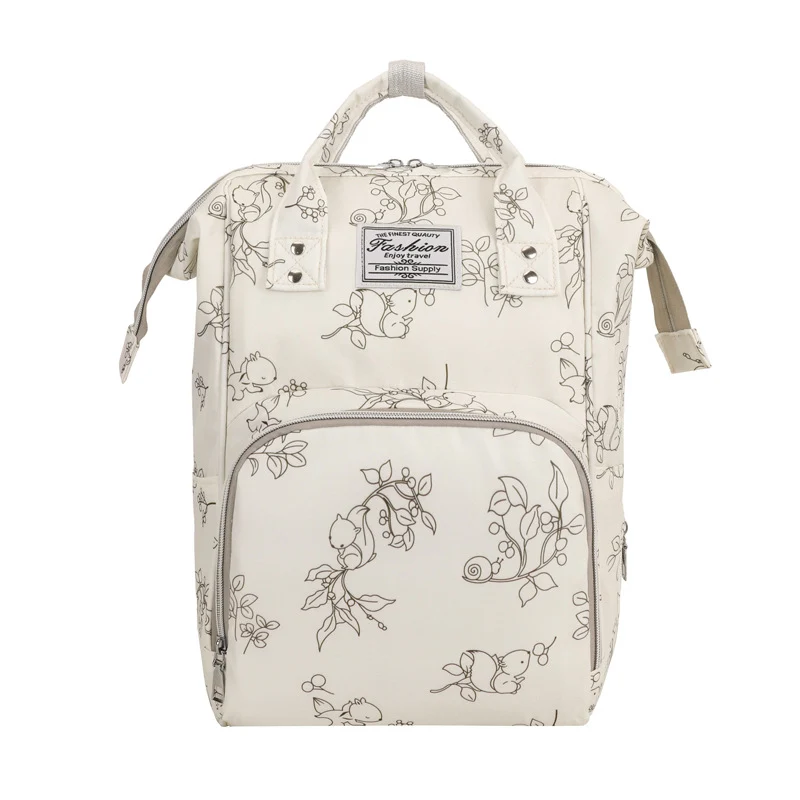 Floral Print Multi-Functional Diaper Backpack Stornfield