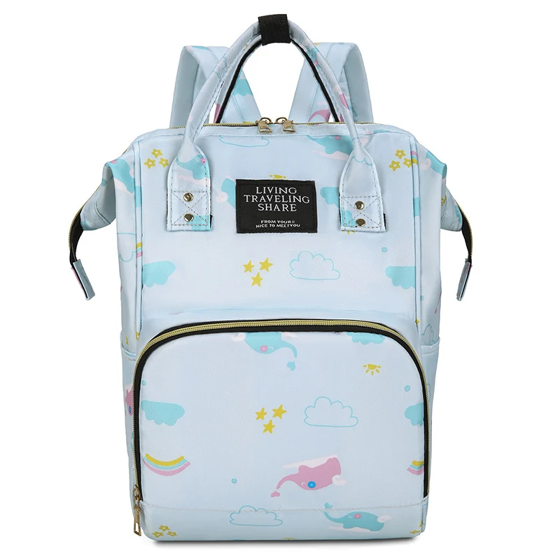 Whimsical Print Multi-Functional Baby Backpack Stornfield