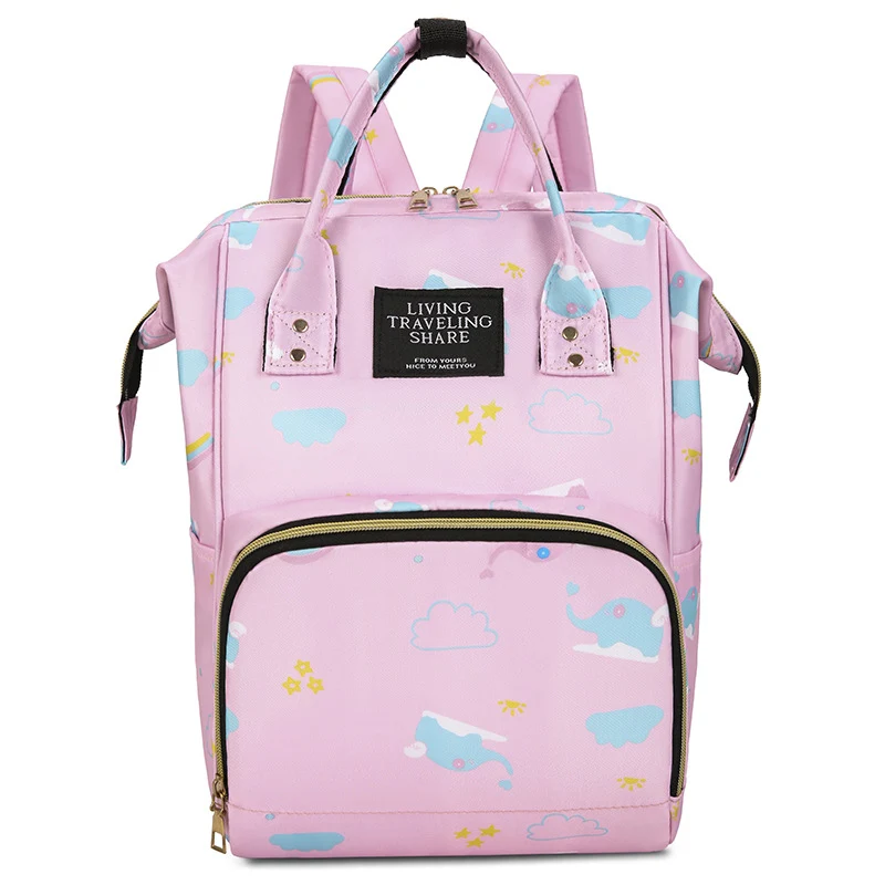 Whimsical Print Multi-Functional Baby Backpack Stornfield