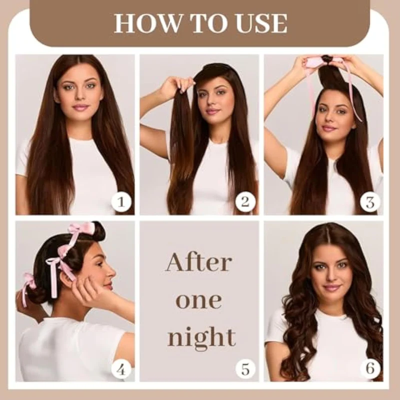 Haarstyling hitzefreies Lockenwerkzeug