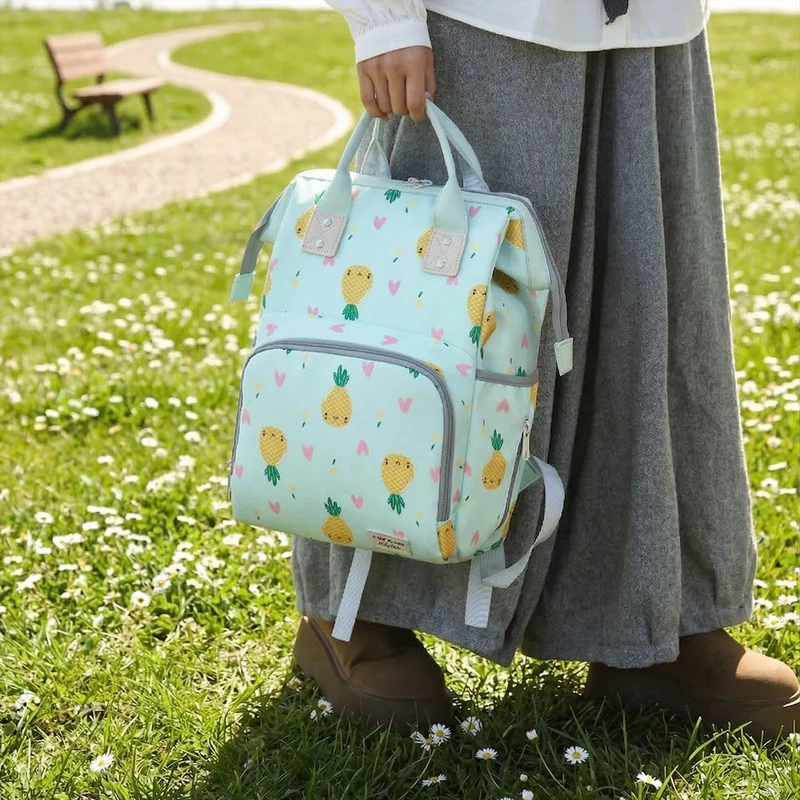 Playful Pineapple Print Diaper Backpack Stornfield