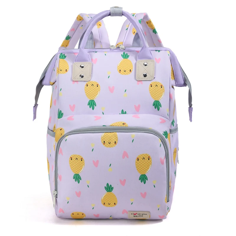 Playful Pineapple Print Diaper Backpack Stornfield