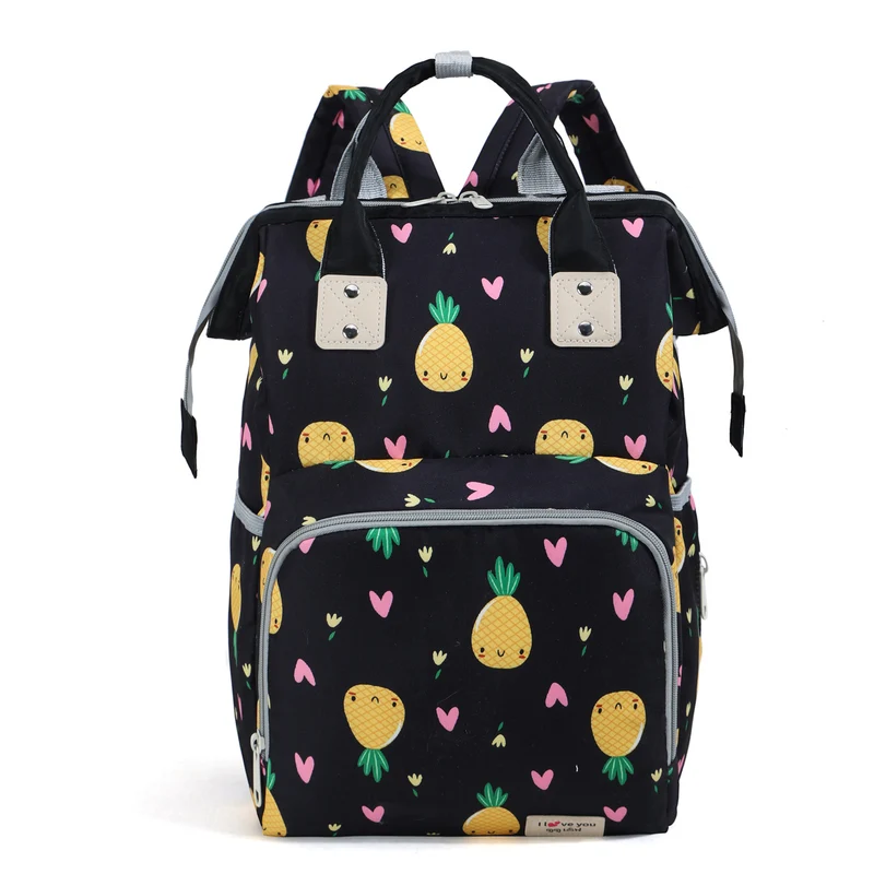 Playful Pineapple Print Diaper Backpack Stornfield