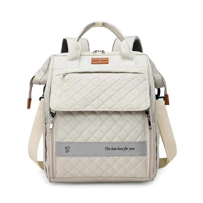 Multi-Pocket Quilted Baby Care Backpack Stornfield