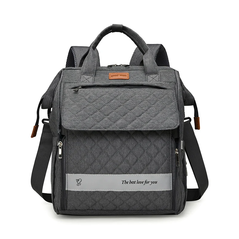 Multi-Pocket Quilted Baby Care Backpack Stornfield