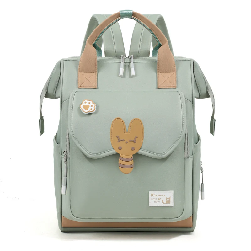 Cute Character Multi-Pocket Diaper Backpack Stornfield
