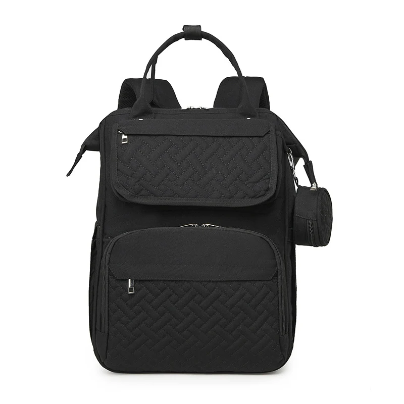 Multi-Functional Quilted Diaper and Travel Backpack Stornfield
