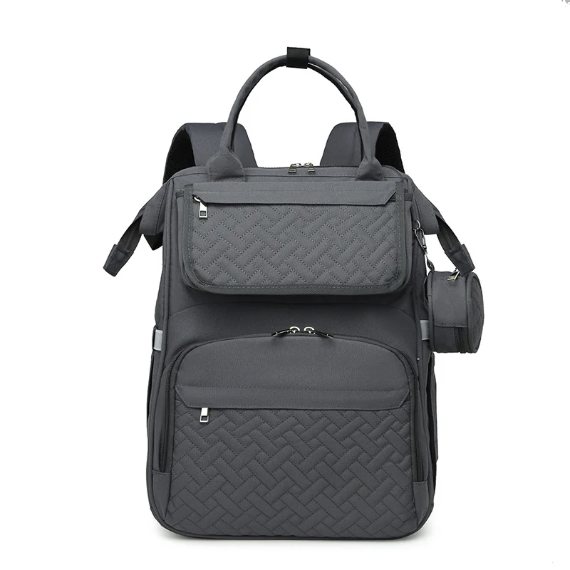 Multi-Functional Quilted Diaper and Travel Backpack Stornfield