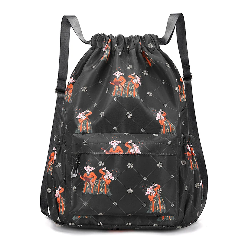 Fun Cartoon Print Drawstring Backpack Stornfield