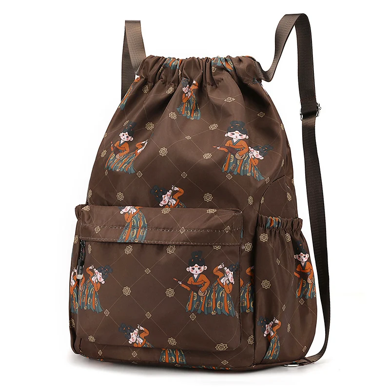 Fun Cartoon Print Drawstring Backpack Stornfield