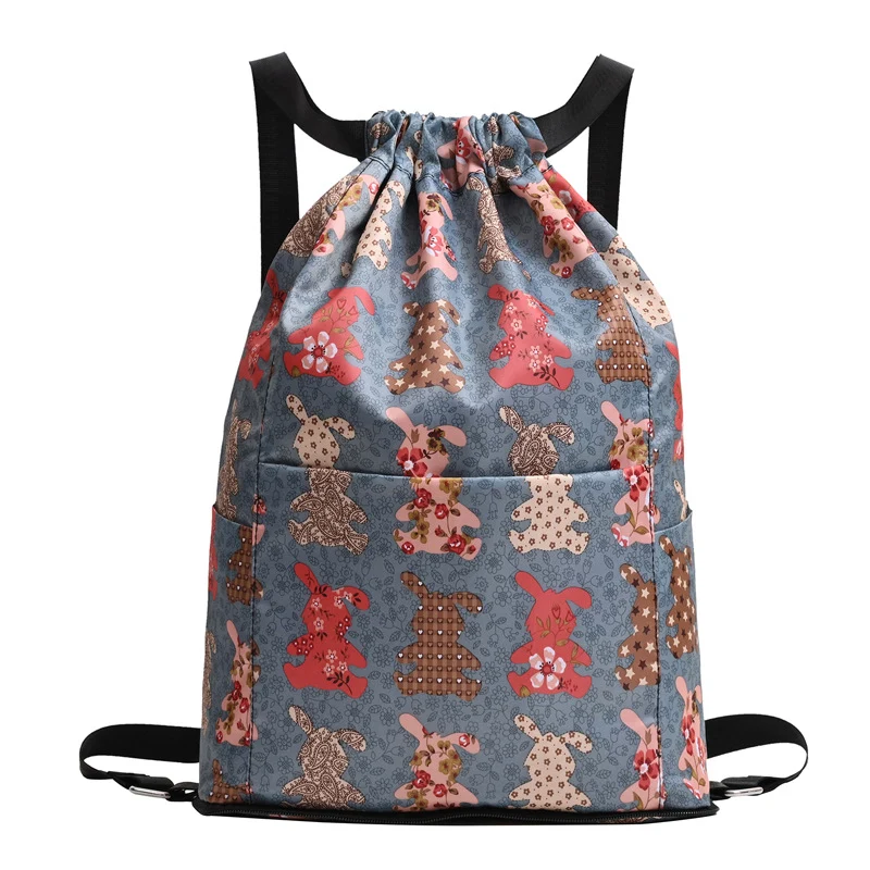 Drawstring Floral Print Backpack Stornfield