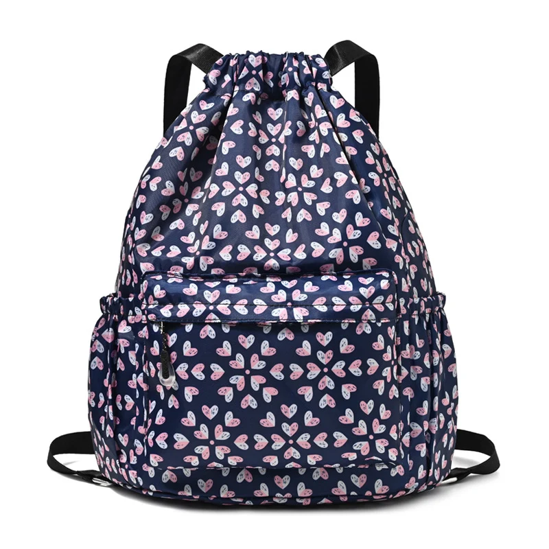 Drawstring Elephant Print Backpack Stornfield